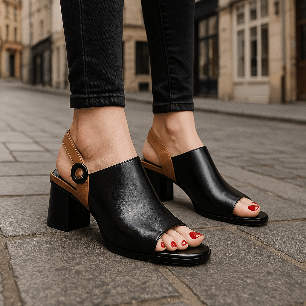 Cazelle | Buckle Block Heels