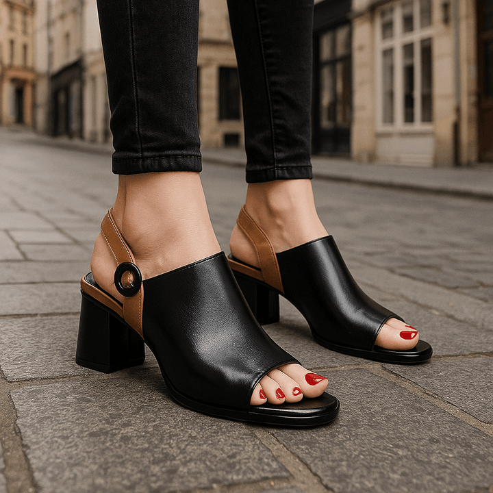 Cazelle | Buckle Block Heels
